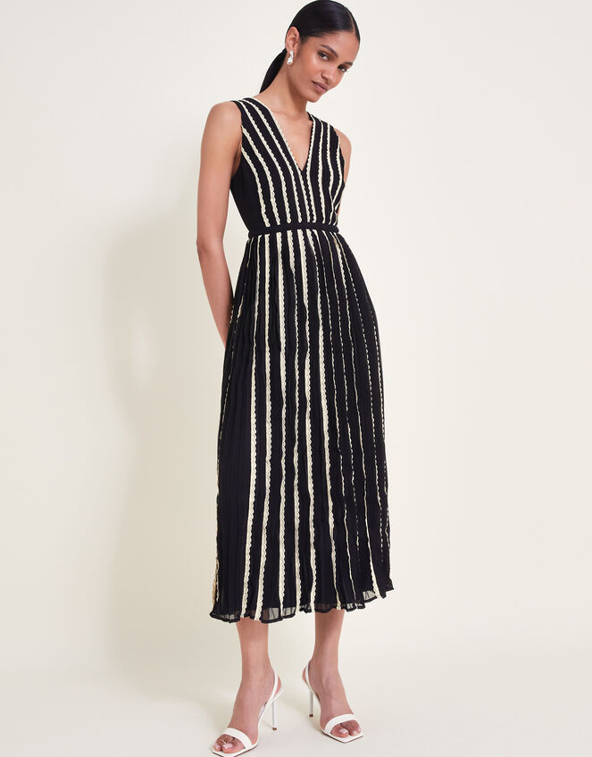 Harper Monochrome Dress, Black (BLACK), large