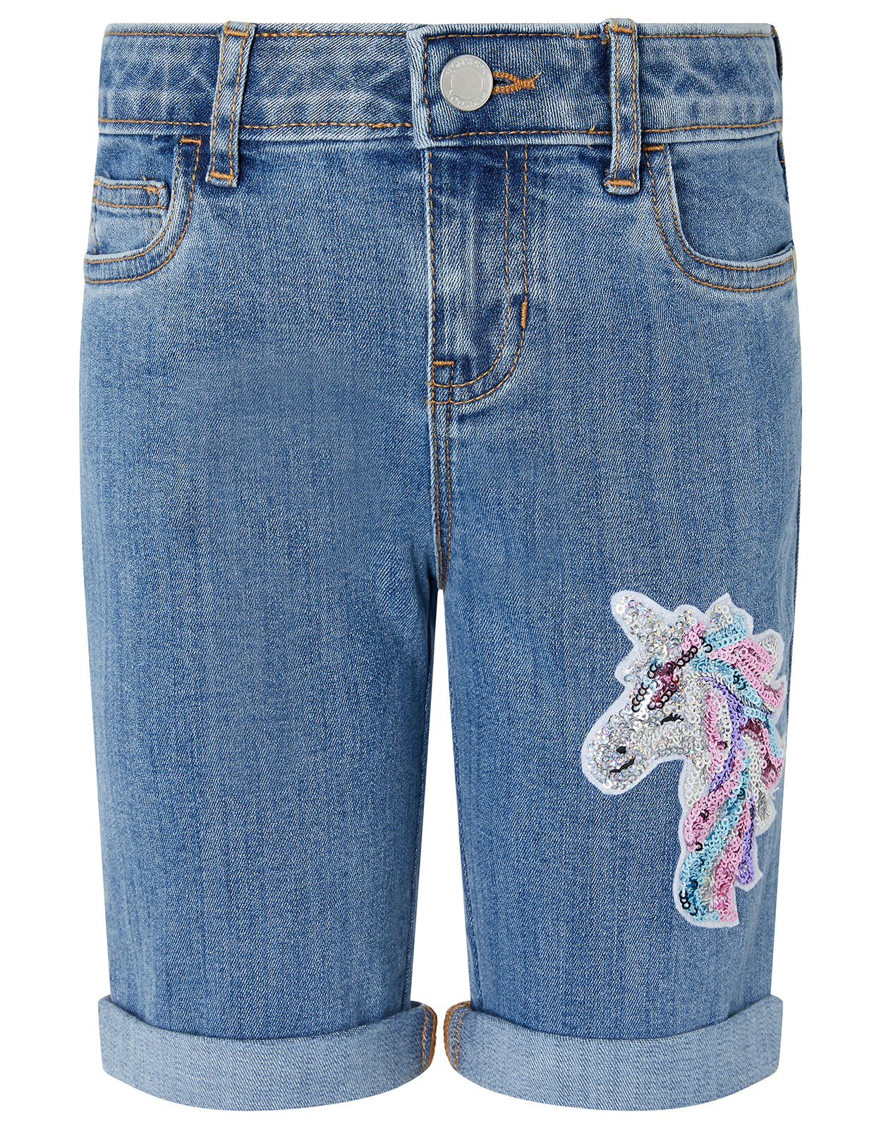 unicorn jean shorts