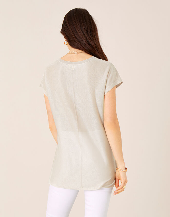 Sari V-Neck Jumper, Gold (GOLD), large