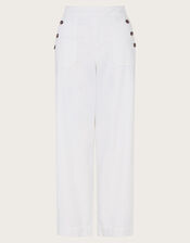 Harper Regular Crop Wide Leg Jeans, Natural (ECRU), large