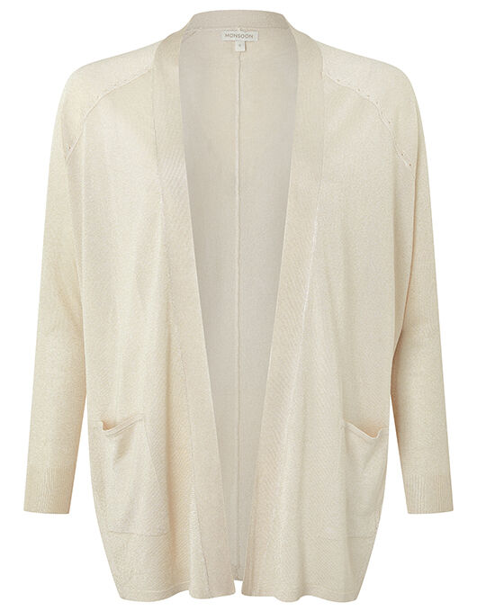 Light gold cardigan clearance