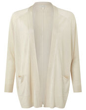 Sara Lightweight Cardigan, Gold (GOLD), large