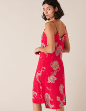 Heritage Print Dress in LENZING™ ECOVERO™, Red (RED), large