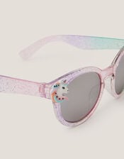 Unicorn Ombr&eacute; Round Sunglasses, , large