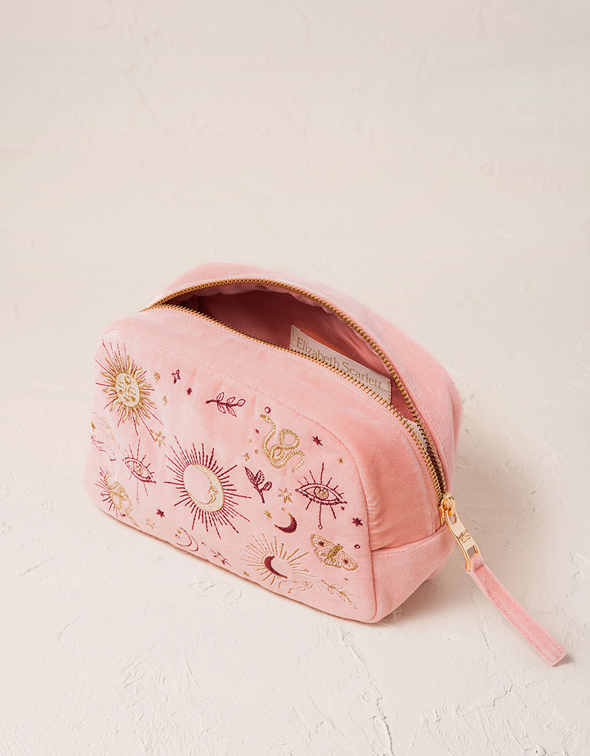 Elizabeth Scarlett Boho Mysticism Velvet Make Up Bag