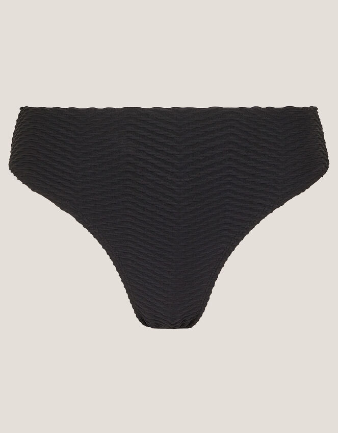 Alicia Rib Bikini Bottoms, Black (BLACK), large