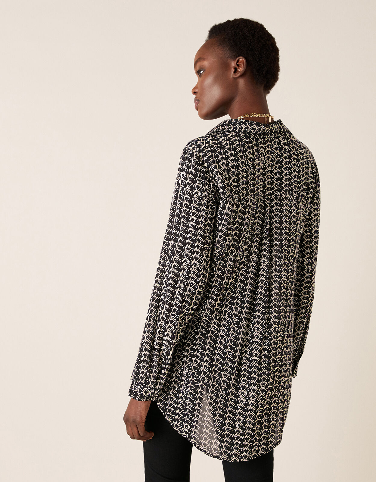 Black longline shirt new arrivals