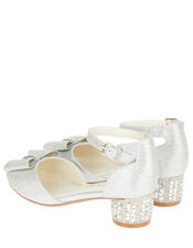 Carly Sparkle Bow Shoes, Silver (SILVER), large