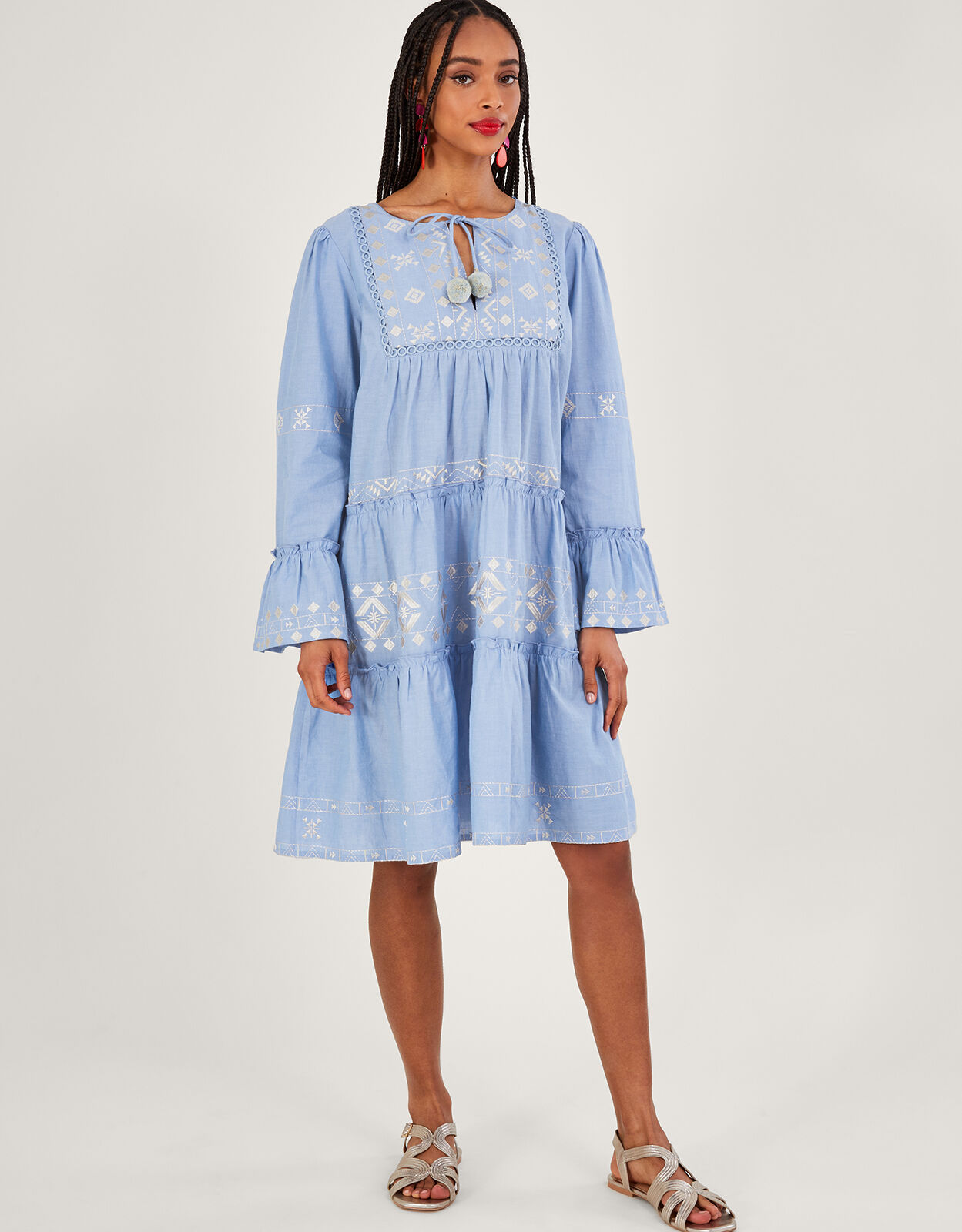 Light online embroidery dresses