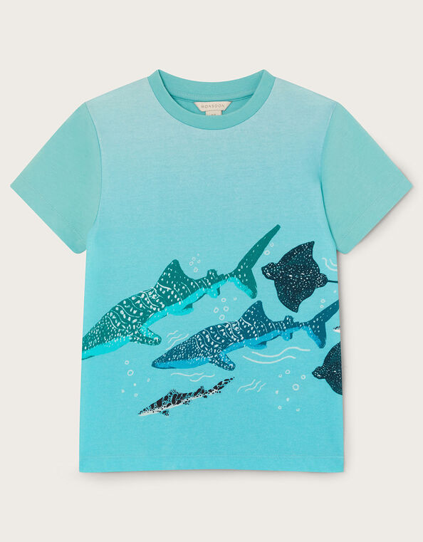 Ombre Sea T-Shirt, Blue (BLUE), large