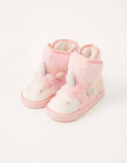 Ombre Unicorn Slipper Boots , Pink (PINK), large