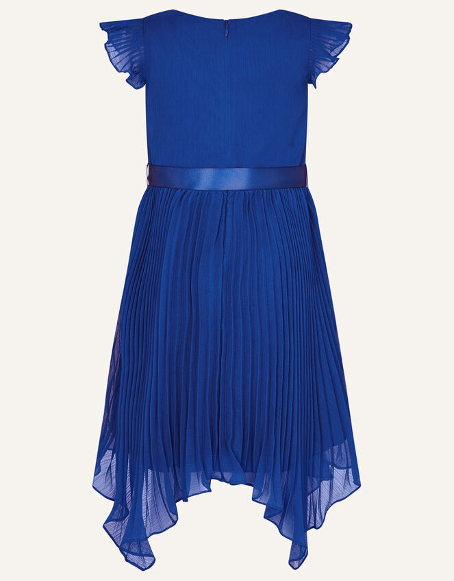 Rubina Pleated Dress, Blue (BLUE), large