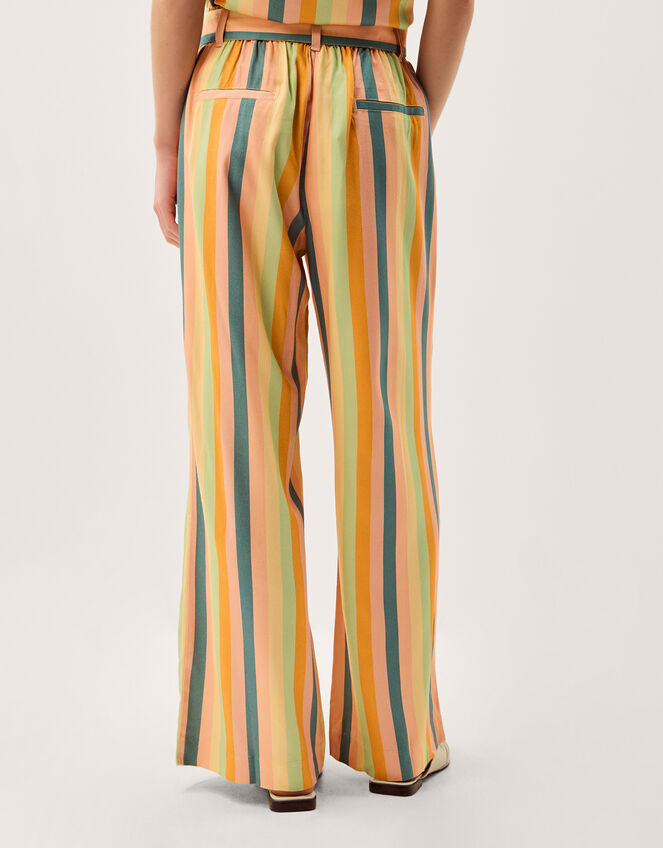Clemence Elodie Stripe Wide Leg Trousers Multi
