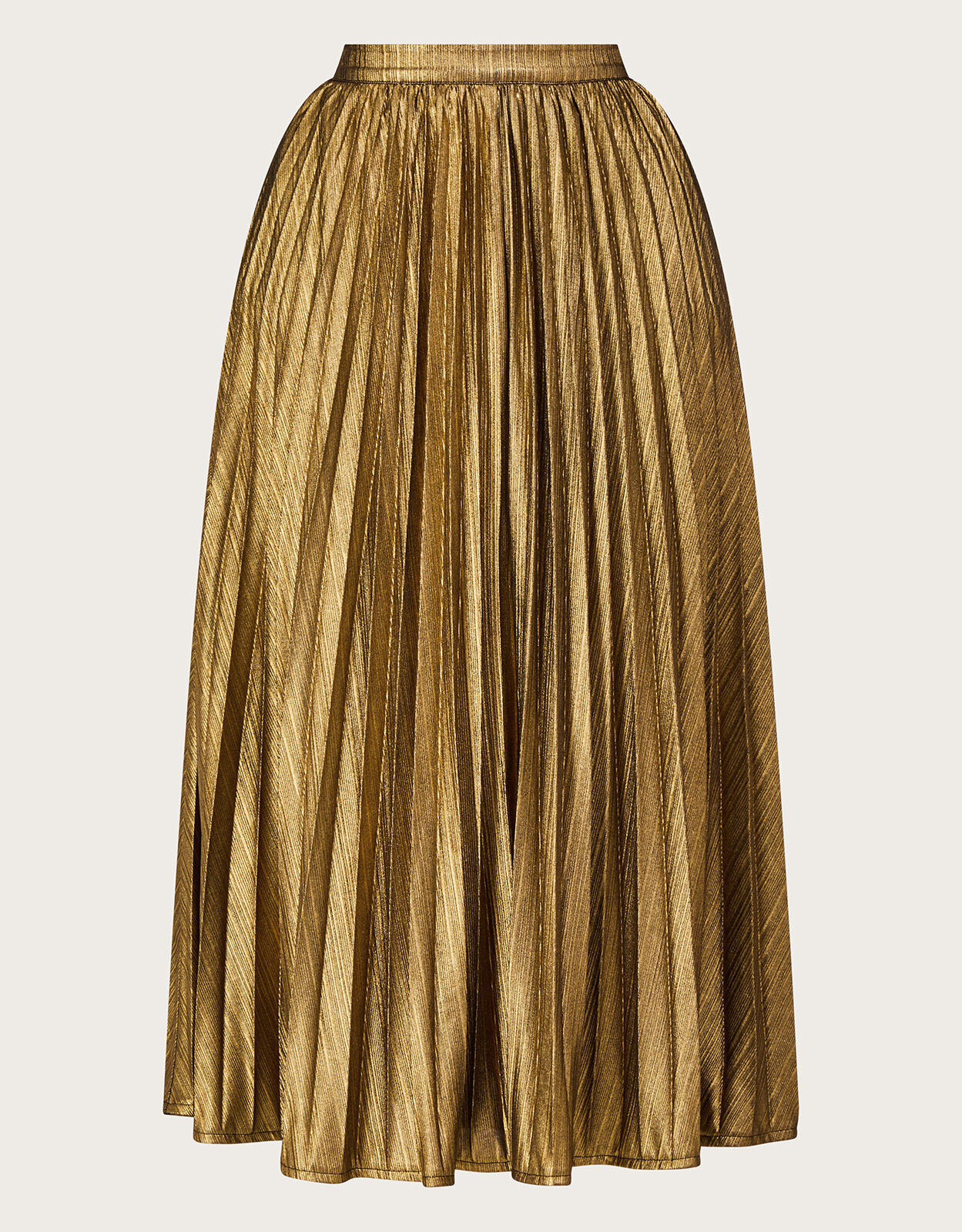 Gold accordion skirt sales