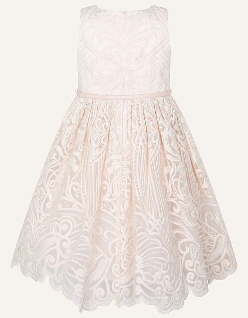 Soft Embroidered Lace Dress, Pink (PALE PINK), large