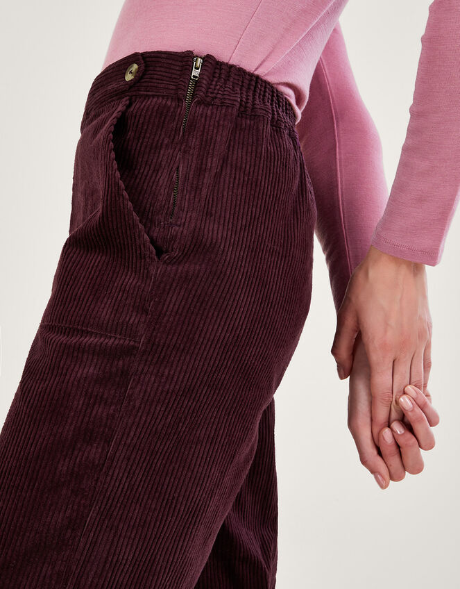 Harper Cord Trousers Purple | Trousers & Leggings | Monsoon UK.