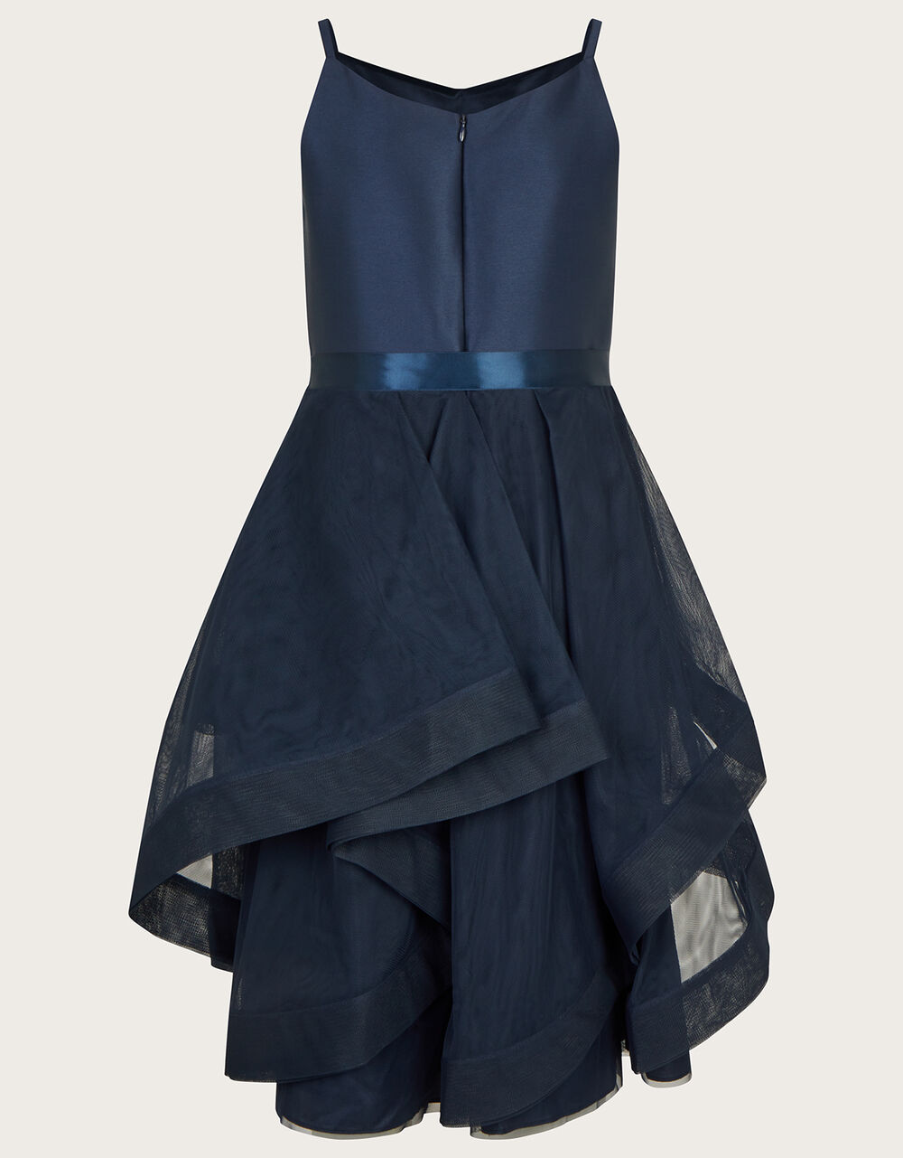 Sienna Ruffle Prom Dress Blue Girls' Dresses Monsoon UK.
