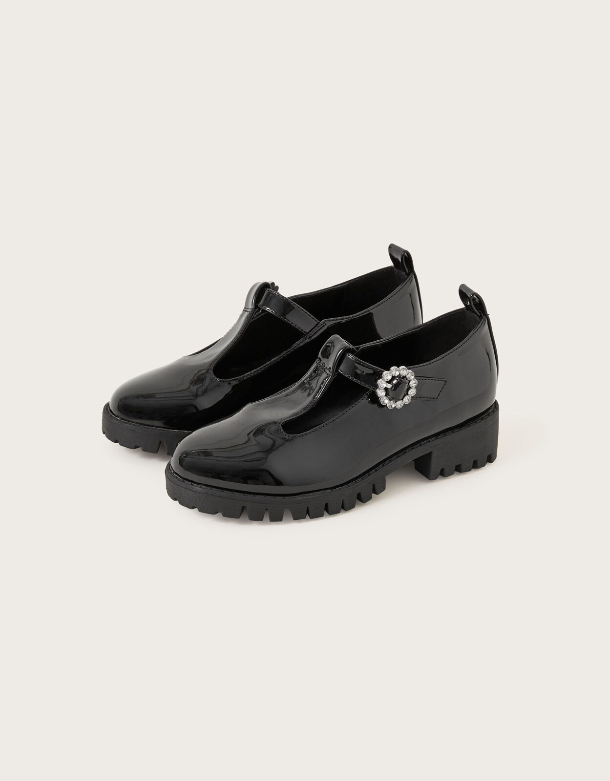Patent Mary Jane Shoes Black