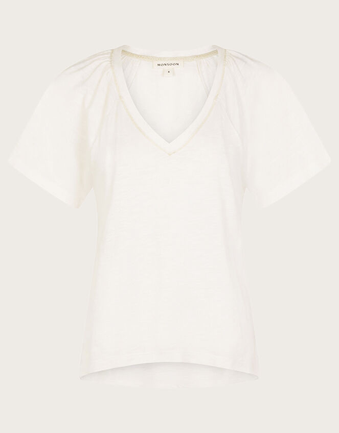 Jo Jersey T-Shirt, Ivory (IVORY), large