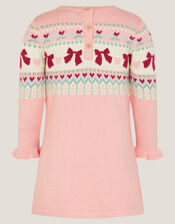 Baby Bear Pocket Knit Dress, Pink (PINK), large