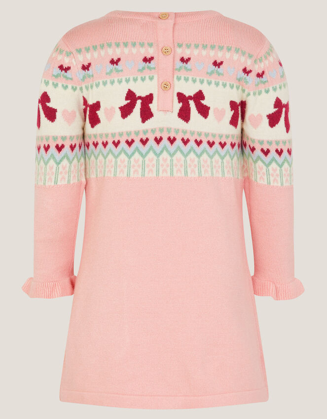 Baby Bear Pocket Knit Dress, Pink (PINK), large