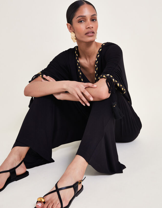 Eden Jersey Jumpsuit, Black (BLACK), large