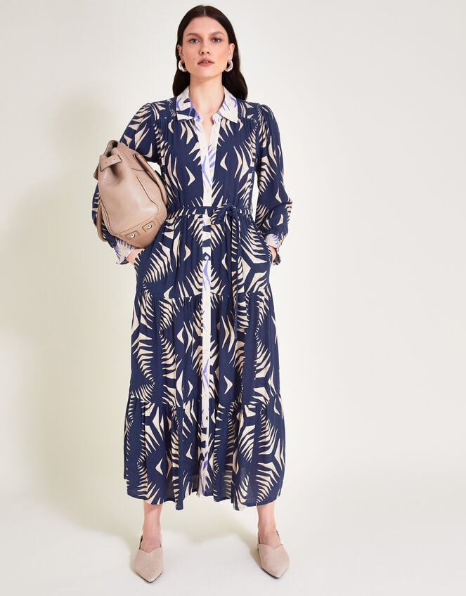 Mimi Shirt Dress, Blue (NAVY), large