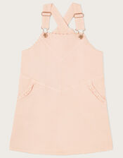 Boutique Wash Denim Dungaree Dress, Pink (PINK), large