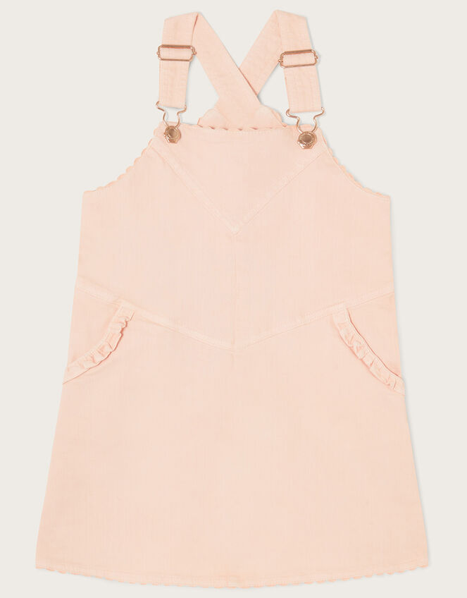 Boutique Wash Denim Dungaree Dress, Pink (PINK), large