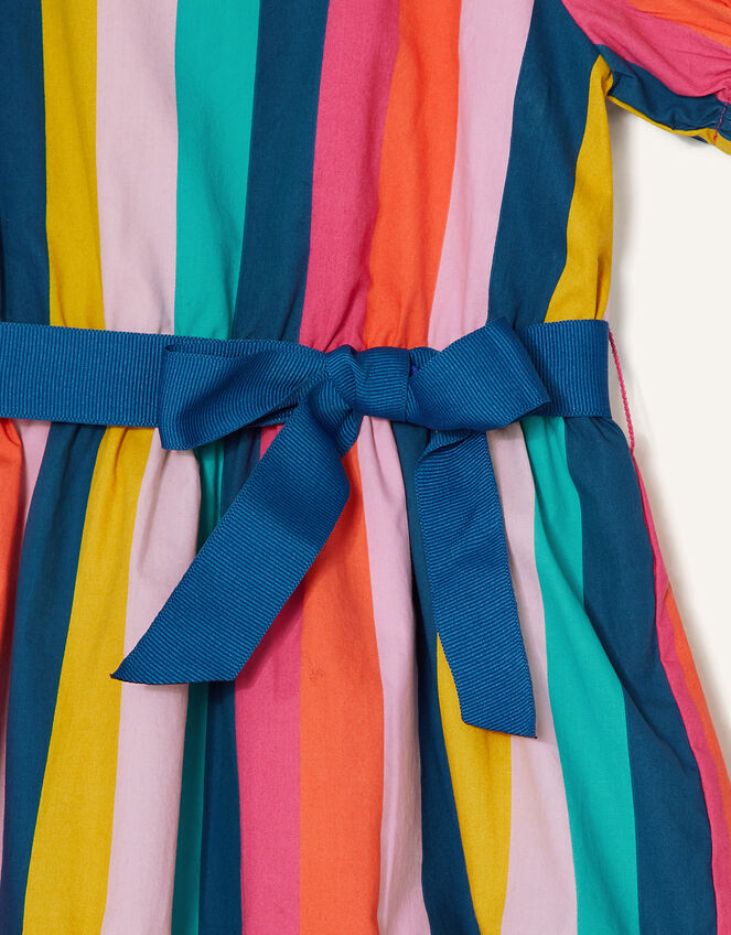 Stripe Print Tiered Dress, Multi (MULTI), large