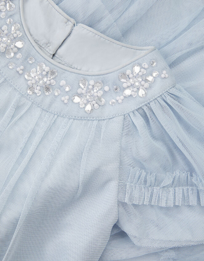 Baby Anastasia Tulle Embellished Dress, Blue (PALE BLUE), large