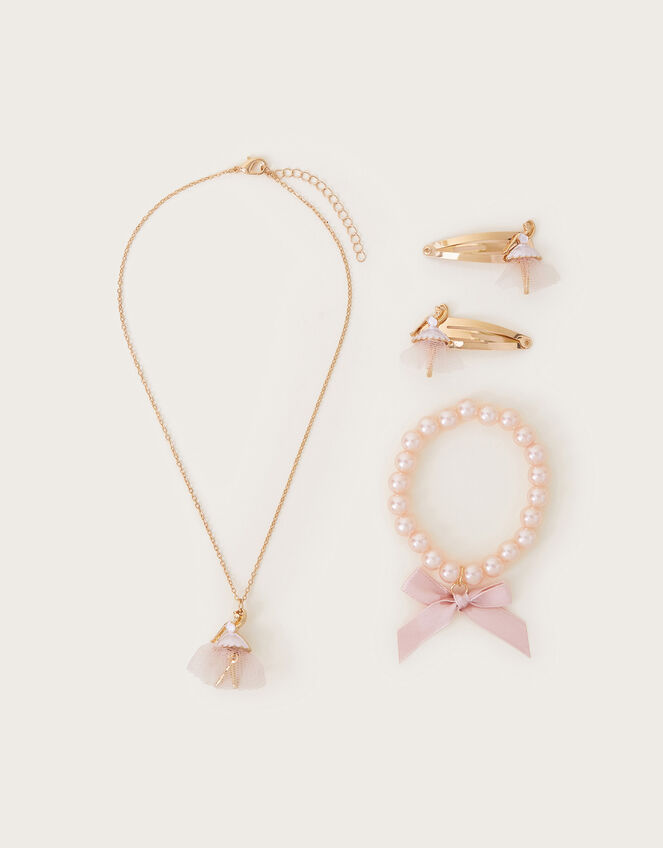 Ballerina Hair Clips and Jewellery Set, , large