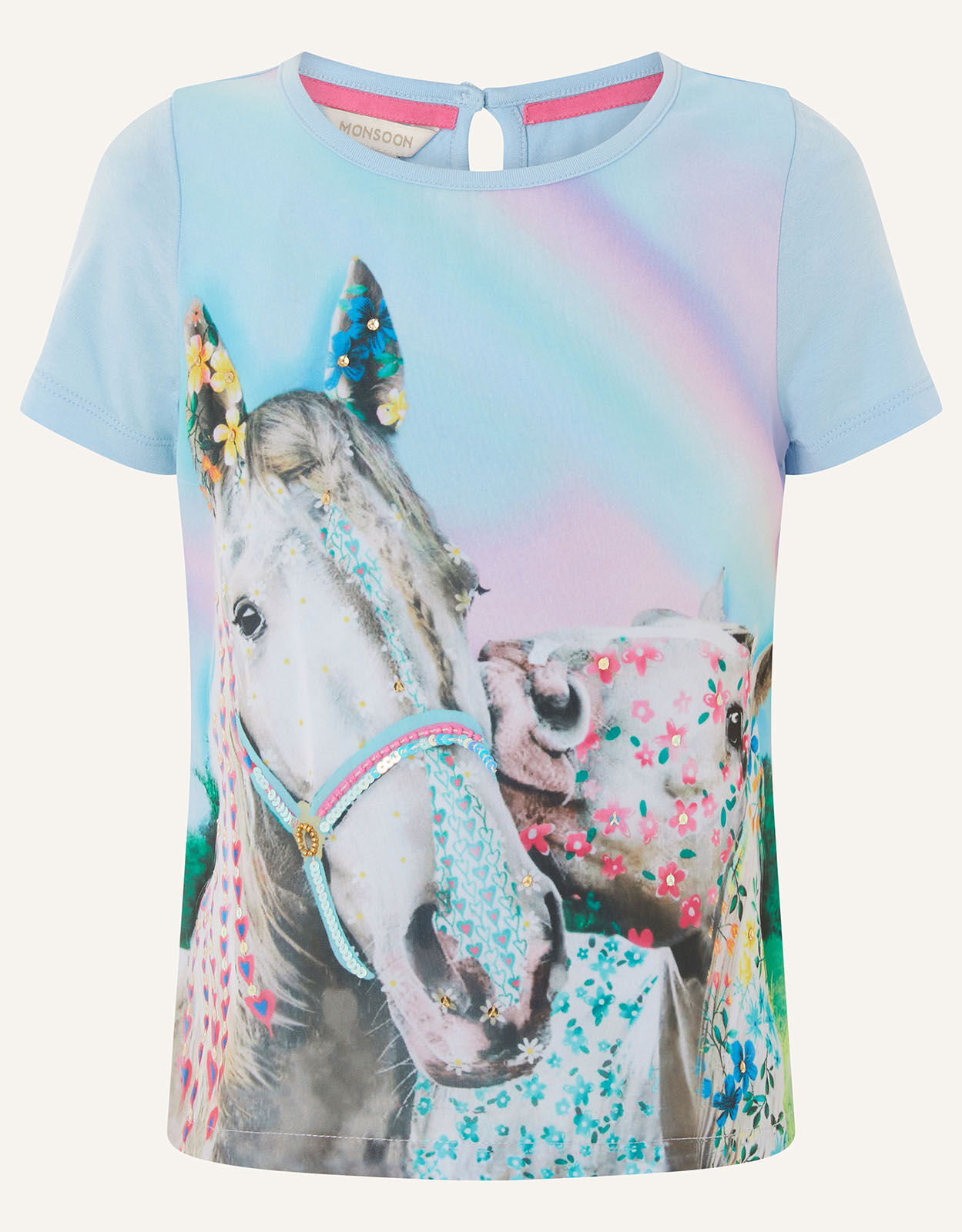 Majestic Horse T-Shirt Blue | Girls 