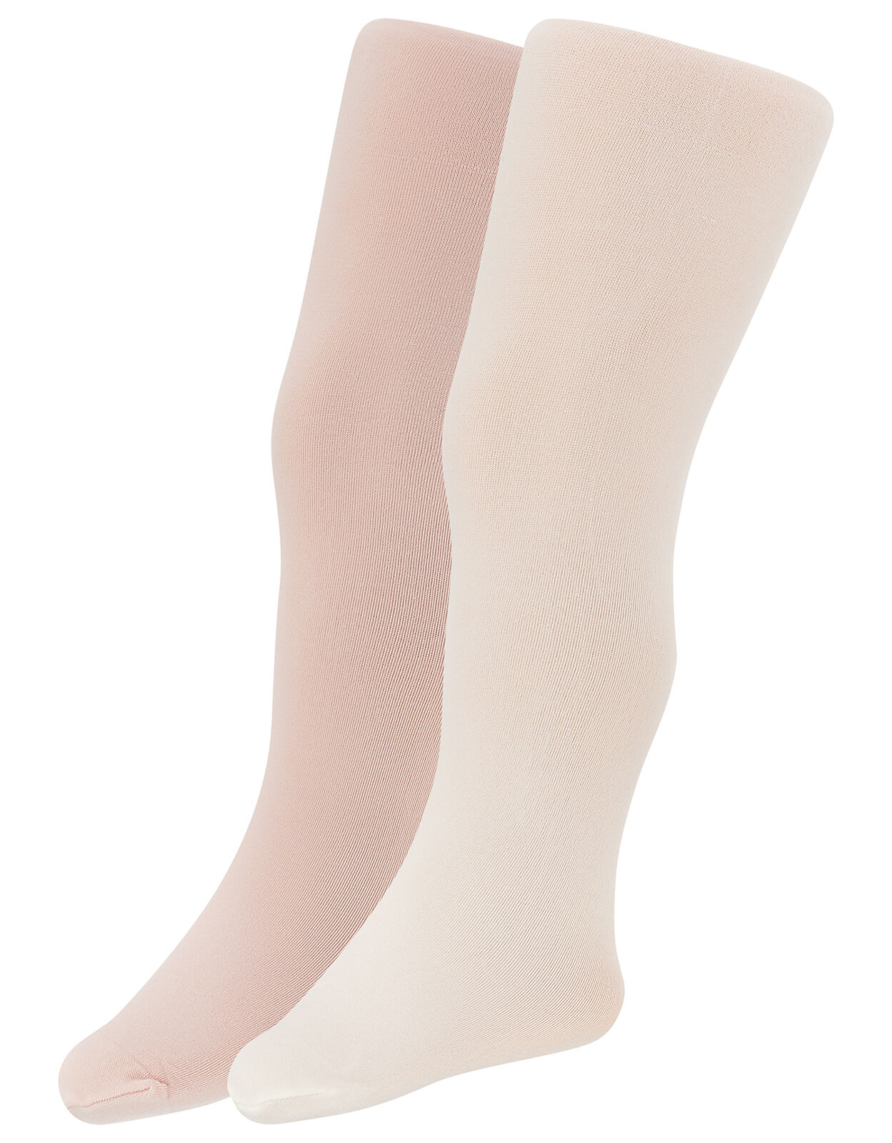 Baby Plain Nylon Tights Set Ivory