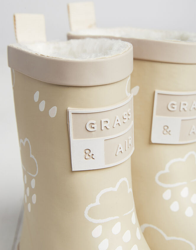 Grass and Air Colour-Revealing Wellies, Natural (STONE), large