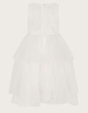 Lace Petal Flower Girl Dress, Ivory (IVORY), large