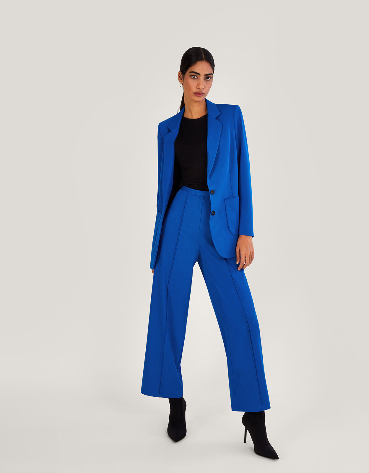 Plain blue blazer outlet