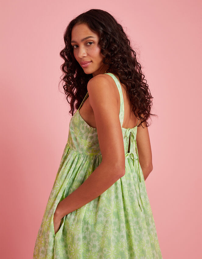 Scotch & Soda Sleeveless Floral Maxi Dress, Green (LIME), large