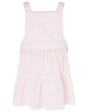Baby Stripe Pinny and Top , Pink (PINK), large