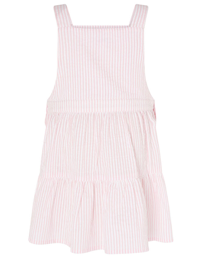 Baby Stripe Pinny and Top , Pink (PINK), large