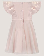 Baby Oelene Embroidered Party Dress, Pink (PALE PINK), large