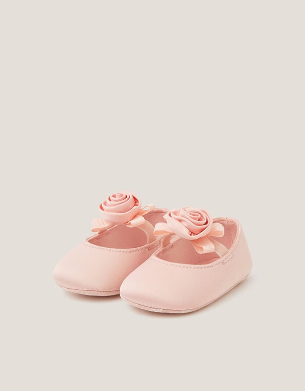 Baby Rosette Booties, Pink (PINK), large