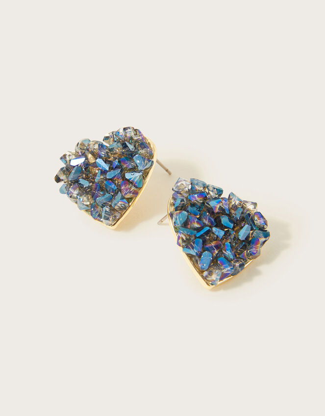 Crystal Heart Earrings, , large