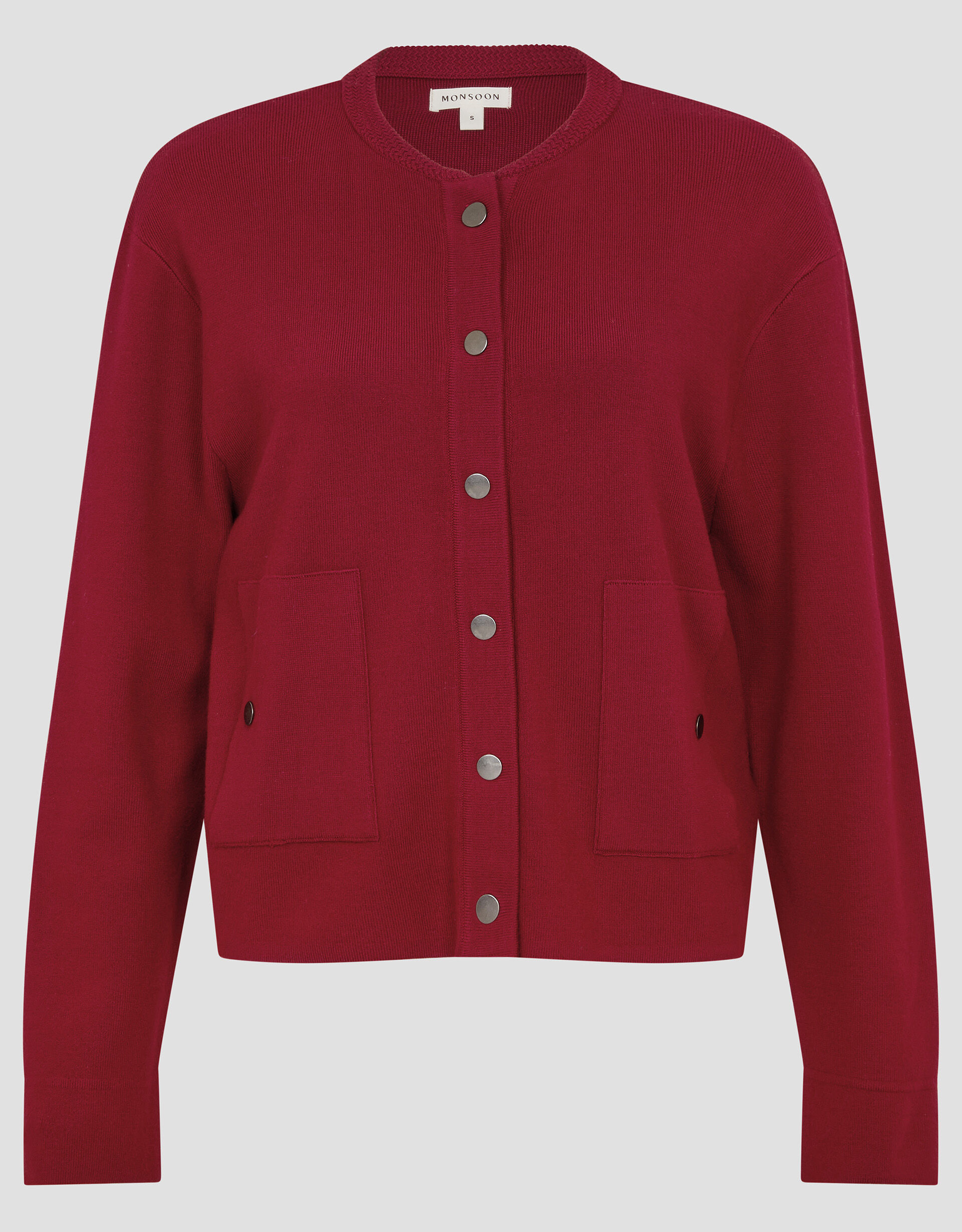 Bay Utility Cardigan Red