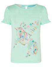 Unicorn Top in LENZING™ ECOVERO™, Blue (AQUA), large