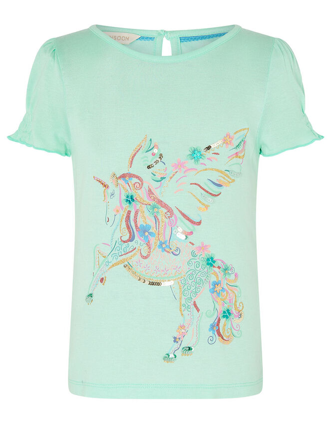 Unicorn Top in LENZING™ ECOVERO™, Blue (AQUA), large