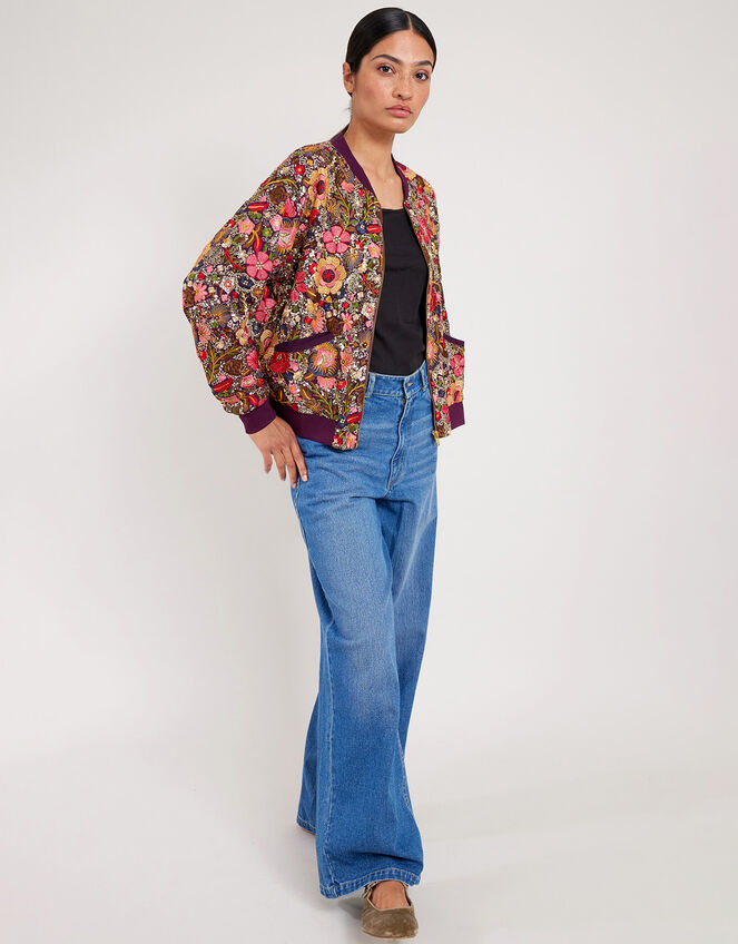 East Rio Sequin Bomber Jacket, Multi (MULTI), large