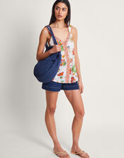 Embroidered Print Cami , Ivory (IVORY), large