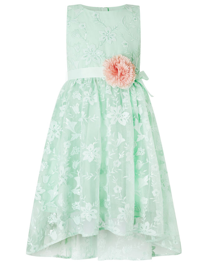 Sylvie Mint Lace High-Low Dress, Green (MINT), large