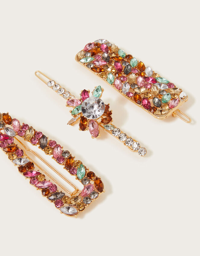 Sparkle Gem Hair Clips Set of Three